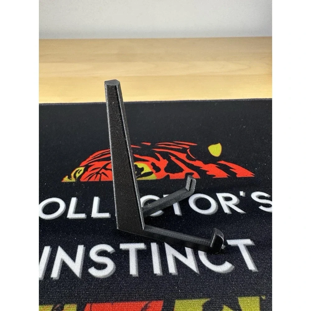Trading Card Display Stands - 3D Printed Black - 10 Pack